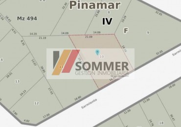 Lote en altura a dos cuadras del mar - Mar de Ostende- PERMUTA PARCIAL